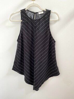 PS The Label Chevron Striped Flowy Tank Top - Size Small